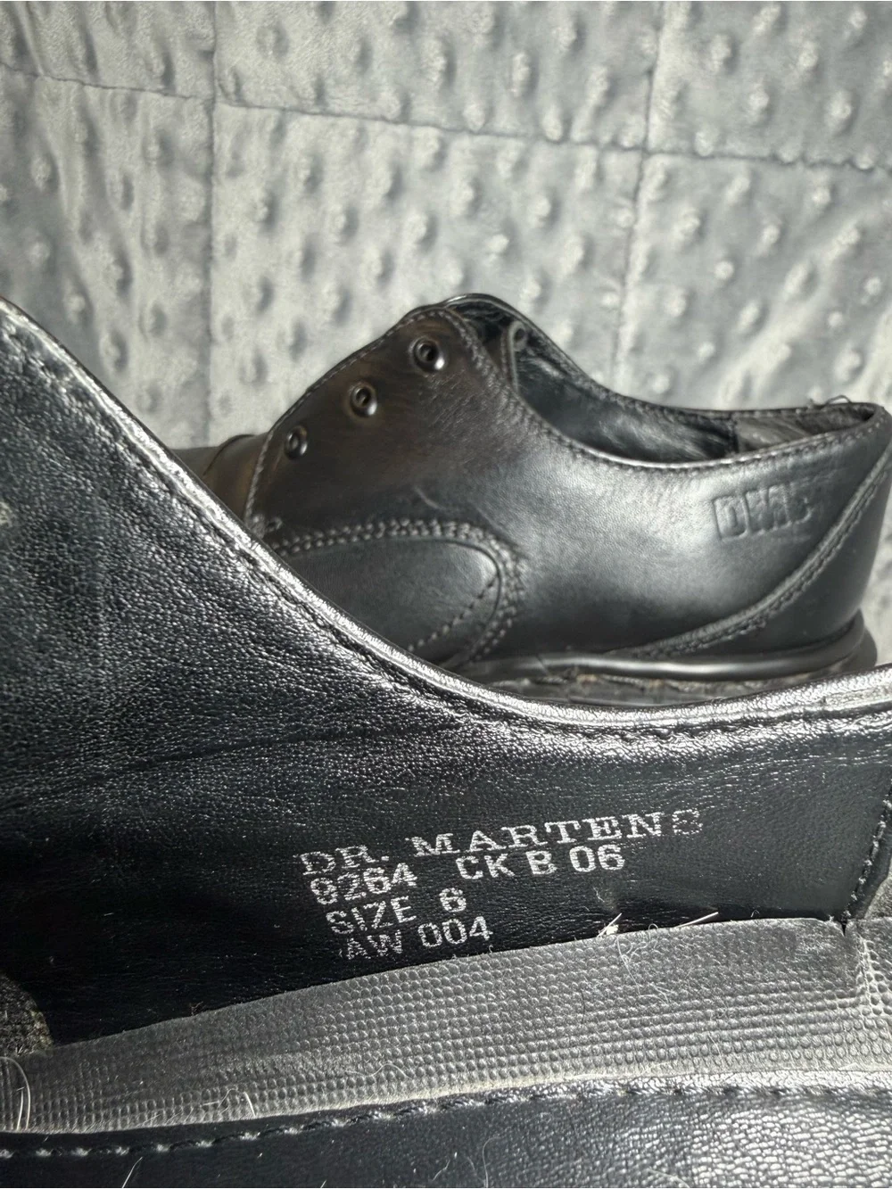 Dr. Martens Black Leather Cap-Toe Oxfords